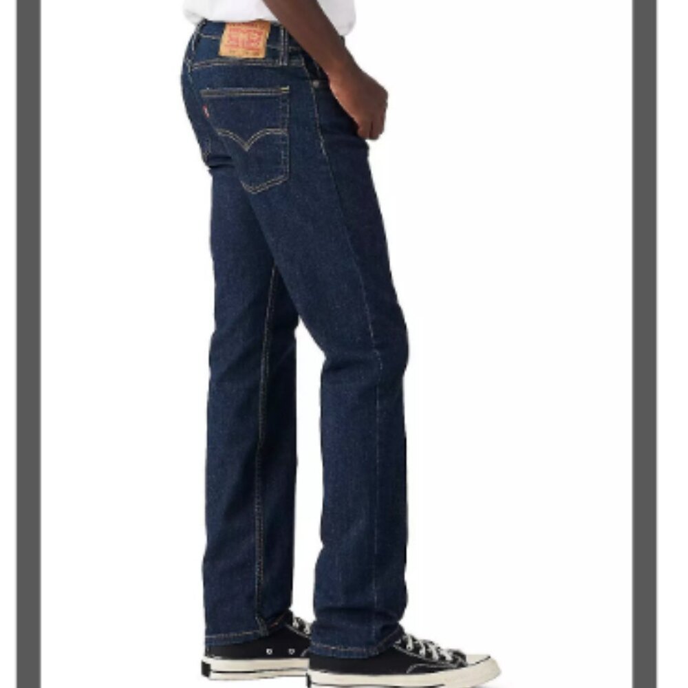 NWT: Levi's Mens 513 Slim Straight Jeans, Dark Denim, 32x32 - Picture 3 of 8